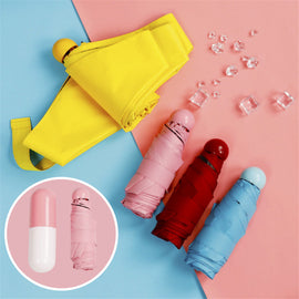 Mini-Satchel-Karten-Kapselform-Regenschirm