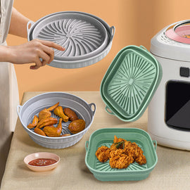 Heißluftfritteuse Grillpfanne aus Silikon