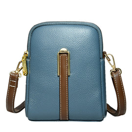 Neue Handytasche aus Leder mit Litschimuster