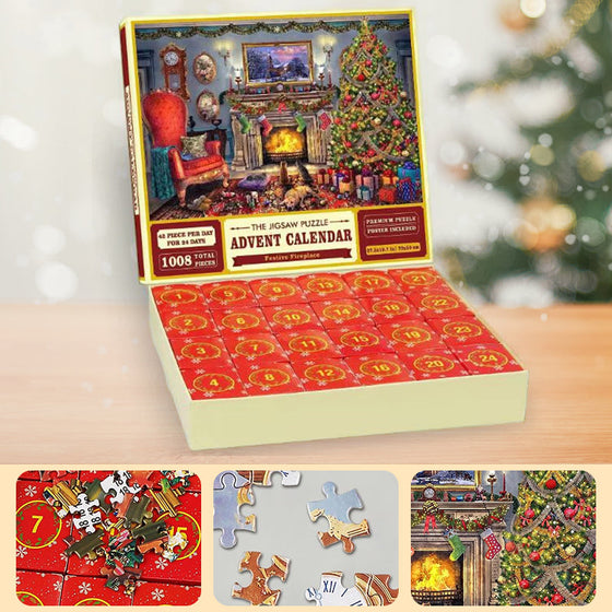 24 Boxen Puzzle-Blindbox Rote Weihnachts-Blindbox