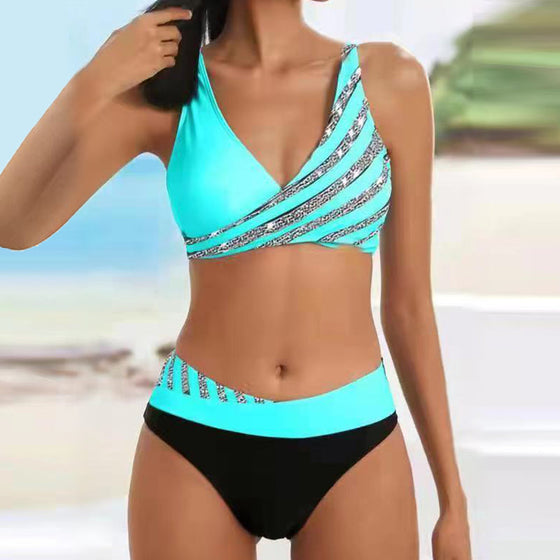 Neuer Bikini mit Split-Print
