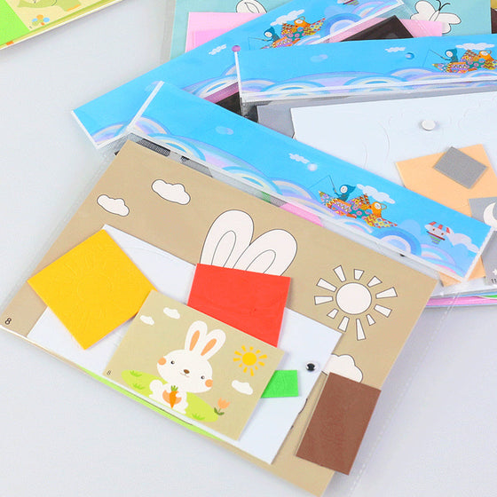 DIY Kinder Tier handgemachte Aufkleber