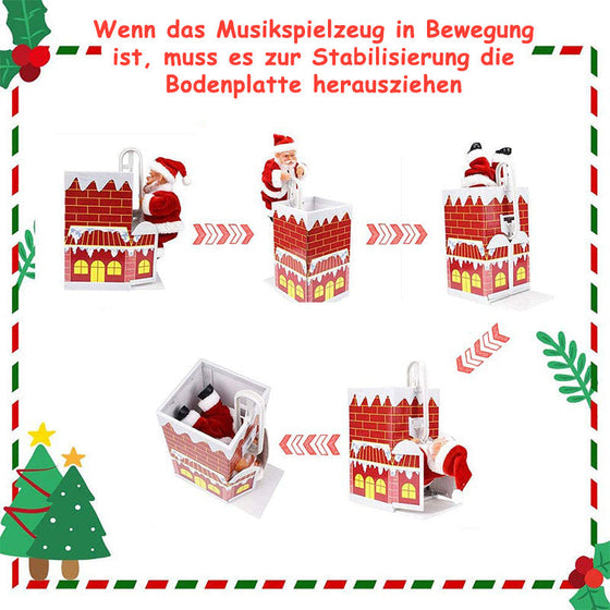 Elektrisches kletterndes Weihnachtsmann-Spielzeug