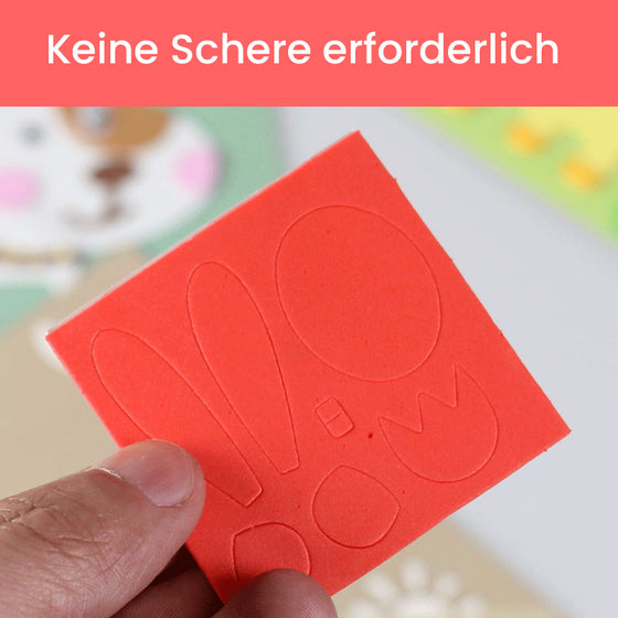 DIY Kinder Tier handgemachte Aufkleber