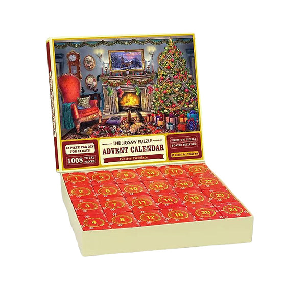 24 Boxen Puzzle-Blindbox Rote Weihnachts-Blindbox