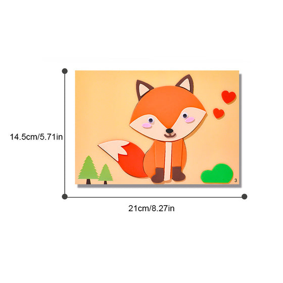 DIY Kinder Tier handgemachte Aufkleber