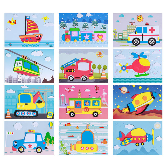 DIY Kinder Tier handgemachte Aufkleber