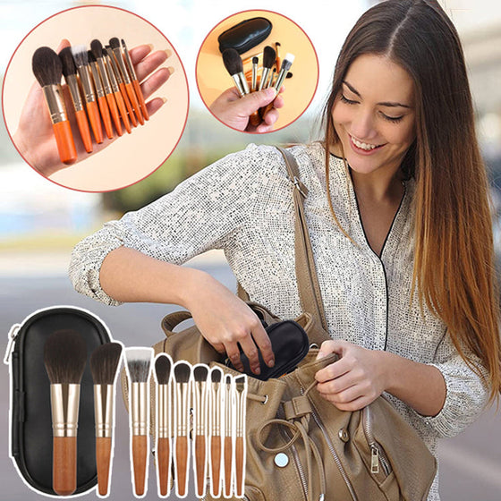 Mini-Makeup-Pinselset (9 Stück)