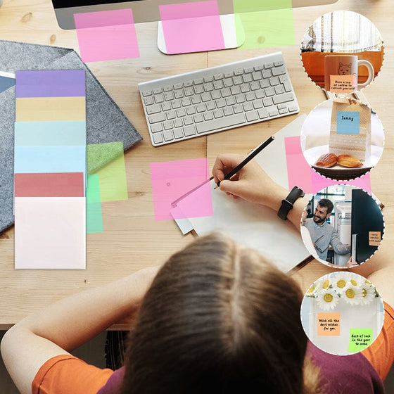 Transparente Haftnotizen