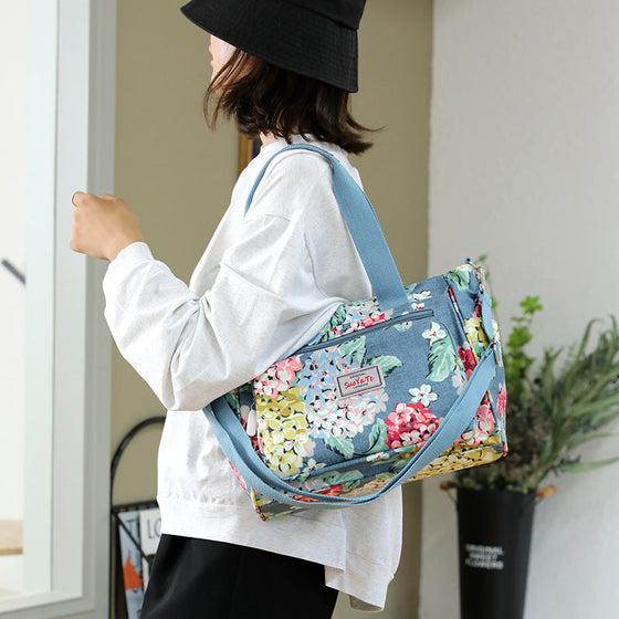 Wasserdichte Tasche mit Blumenmuster und großem Fassungsvermögen