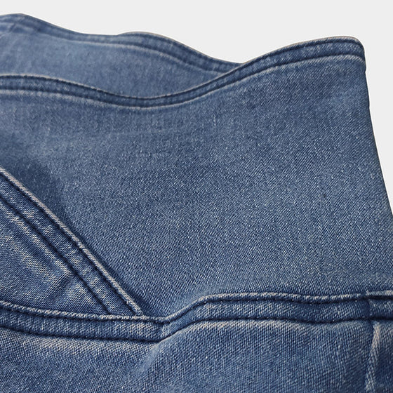 Elastische Denim-Leggings mit hohem Po-Lifting