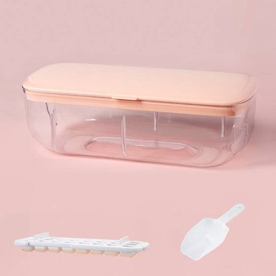 Drücken Sie den Eiswürfelbereiter