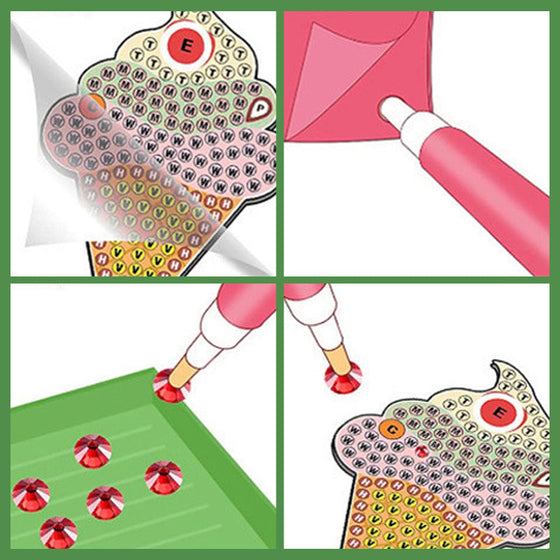 Weihnachten Serie Blind Box DIY Diamant Malerei Schlüsselanhänger Anhänger