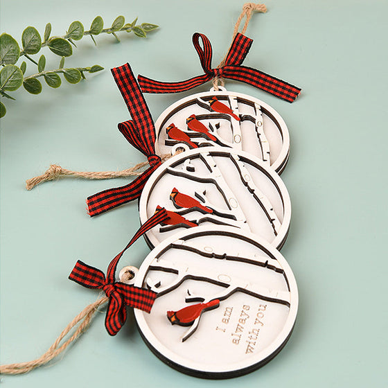 Handgefertigter Gedenkschmuck mit Kardinälen