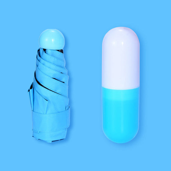 Mini-Satchel-Karten-Kapselform-Regenschirm