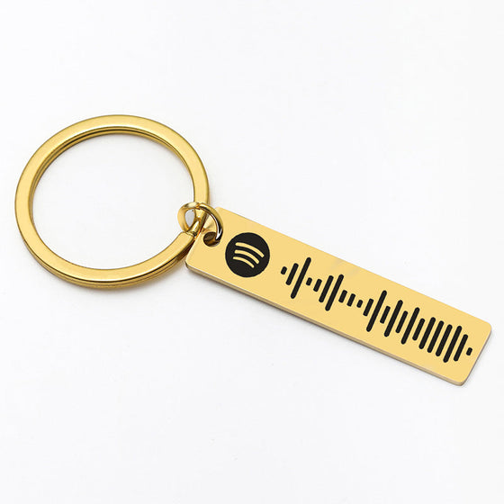 Benutzerdefinierter Spotify-Code-Musik-Schlüsselanhänger