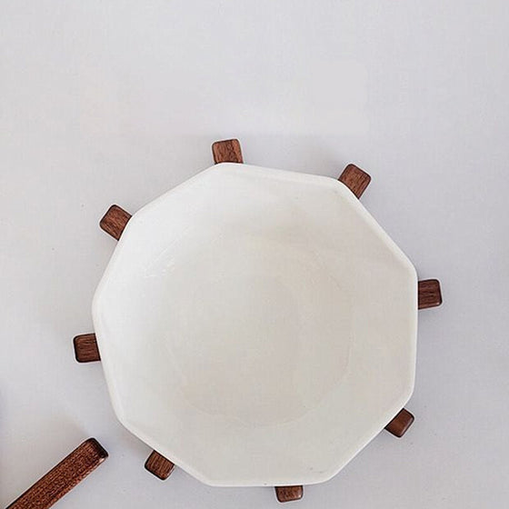 Schwarzer Walnussholz Untersetzer