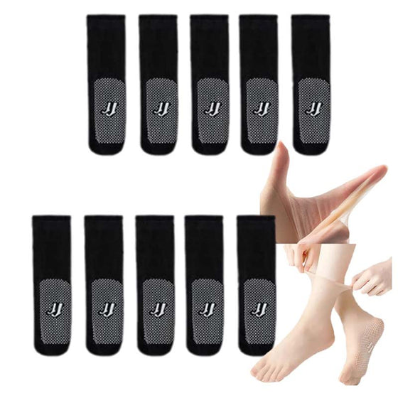 Unsichtbare, rutschfeste Kristallseidensocken für Frühling und Sommer