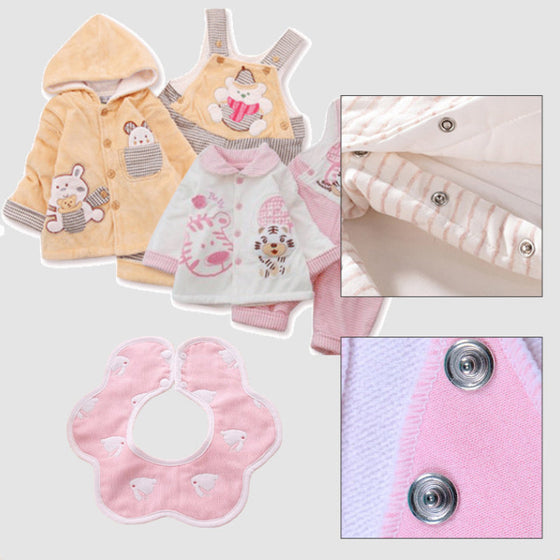 Werkzeugsatz mit fünf Klauenschnallen