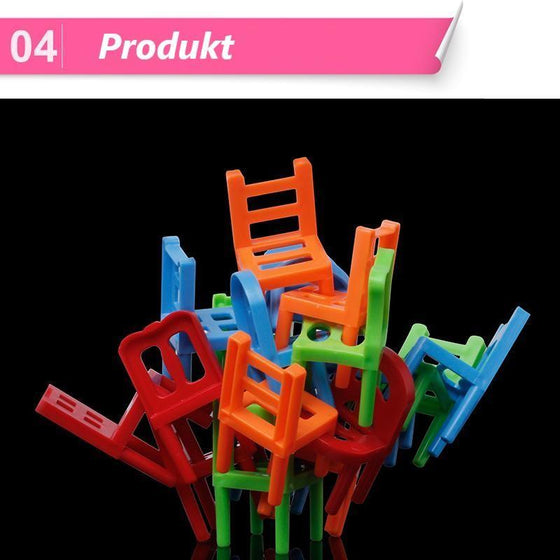 Weihnachts-Schnäppchen-Stühle zu stapelnendes Turmausgleichsspiel