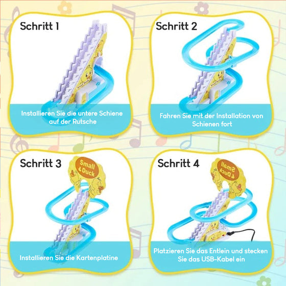 Elektrische Enten Slide Track mit Licht und Musik(🔥Rabatt in Bearbeitung)