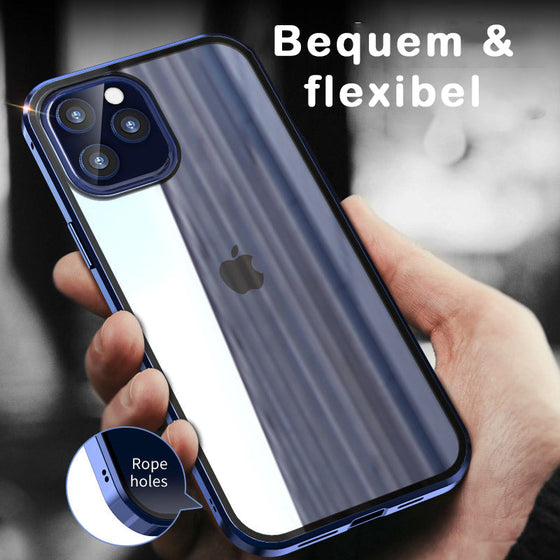 Magnetic anti-peeping phone case for iPhone