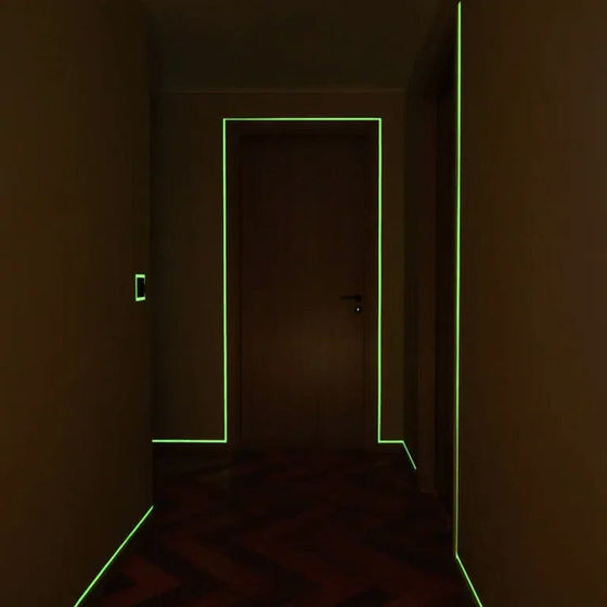 Im Dunkeln leuchtendes Warnband