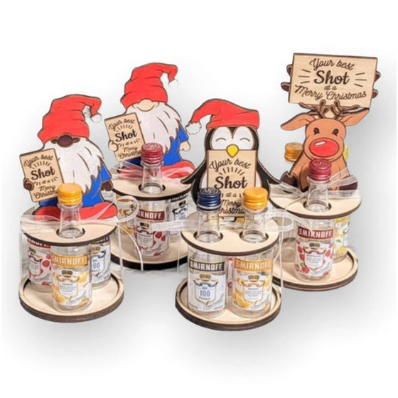 Weihnachts-Mini-Weinflaschenhalter