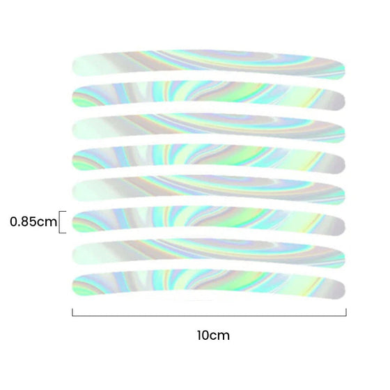Antikollisionsaufkleber für leuchtende Autoreifen