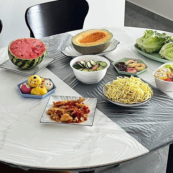 Selbstschließende runde Einwegtischdecken für Camping & Feste