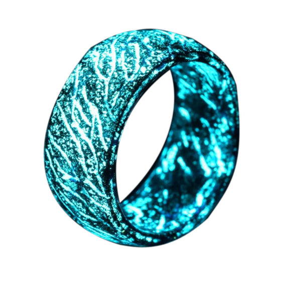 Fashion Colorful Luminous Resin Fluorescent Glowing Ring