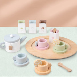 Nachmittagstee Holzspielzeugset
