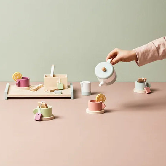 Nachmittagstee Holzspielzeugset