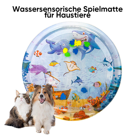 Wassersensorische Spielmatte für Haustiere