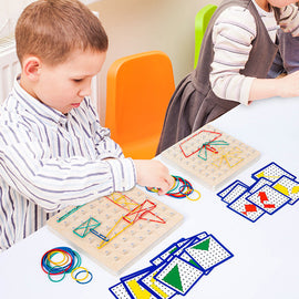 Geoboard aus Holz