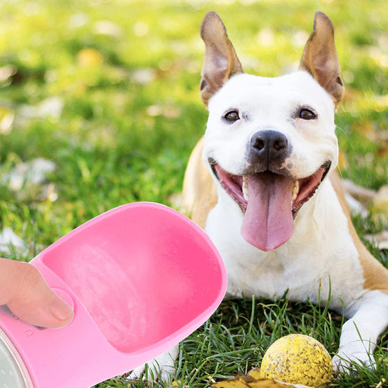 2-in-1 tragbarer Futterspender für Wasserflaschen