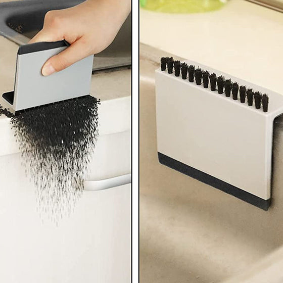 Abzieher für die Küchenspüle und Bürste für die Arbeitsplatte