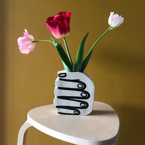 Einzigartige Handvase