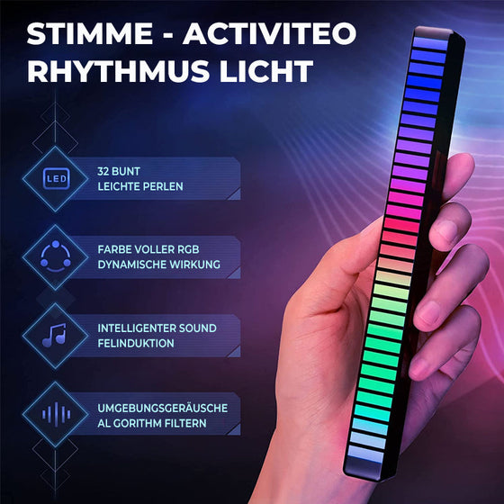 Kabellose Soundaktivierte RGB-Lichtleiste