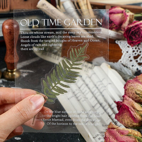 PET-Aufkleber-Set der Memory Garden-Serie