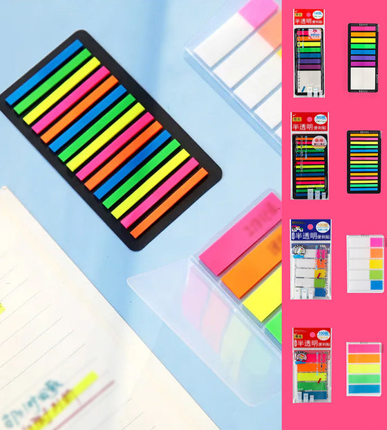 Fluoreszierende Klebezettel