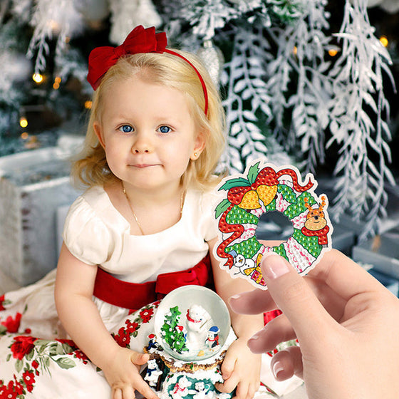 Weihnachten Serie Blind Box DIY Diamant Malerei Schlüsselanhänger Anhänger