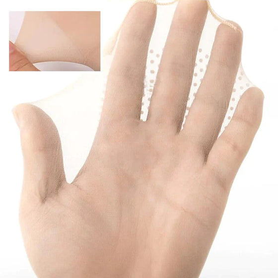 Unsichtbare Kurzstrümpfe mit rutschfesten Gumminoppen