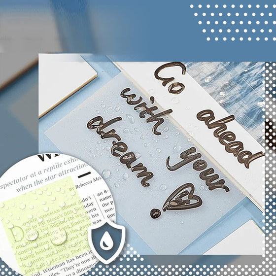 Magische durchscheinende Haftnotizen