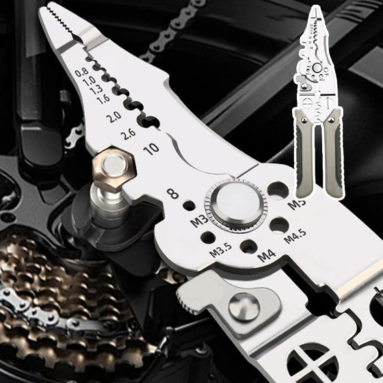 Multifunktionale Drahtabisolierzange