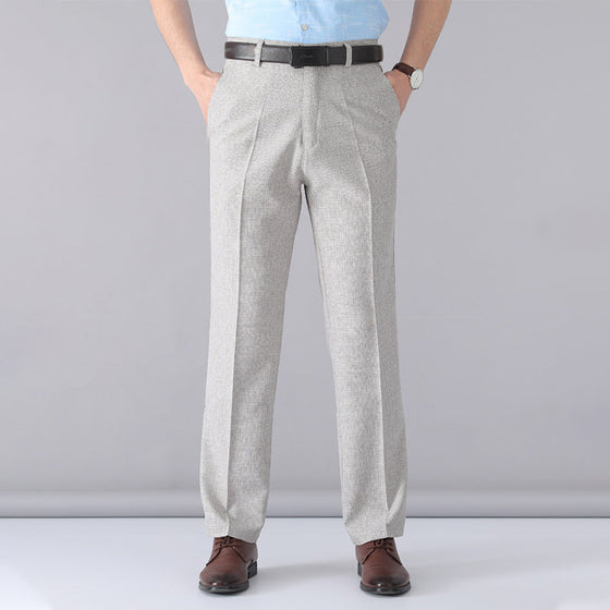 Dünne, lockere, gerade Anzughose für den Sommer für Herren