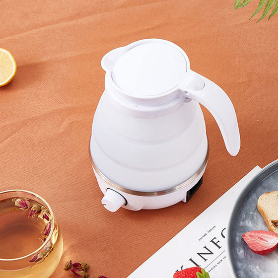 Temperatureinstellbarer, zusammenklappbarer Wasserkocher aus Silikon