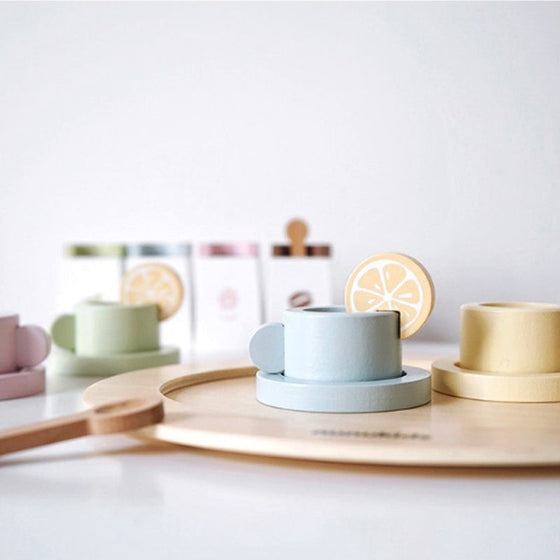 Nachmittagstee Holzspielzeugset