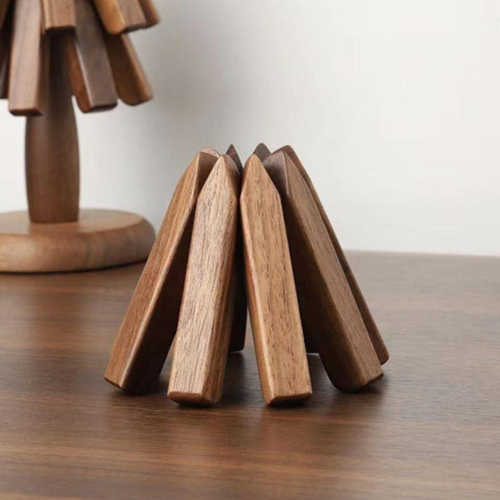 Schwarzer Walnussholz Untersetzer