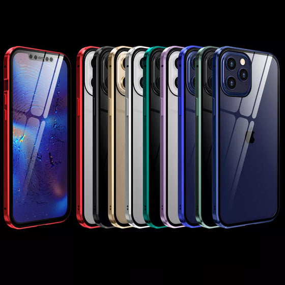 Magnetic anti-peeping phone case for iPhone